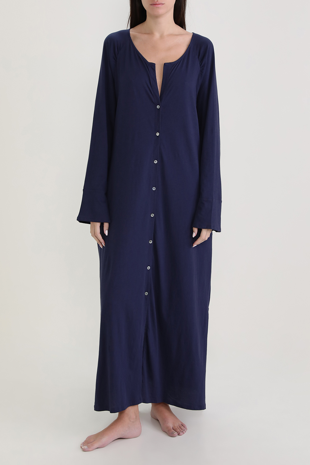 תמונת כל הלוק של טוניקה אנטוניה מכופתרת מכותנה